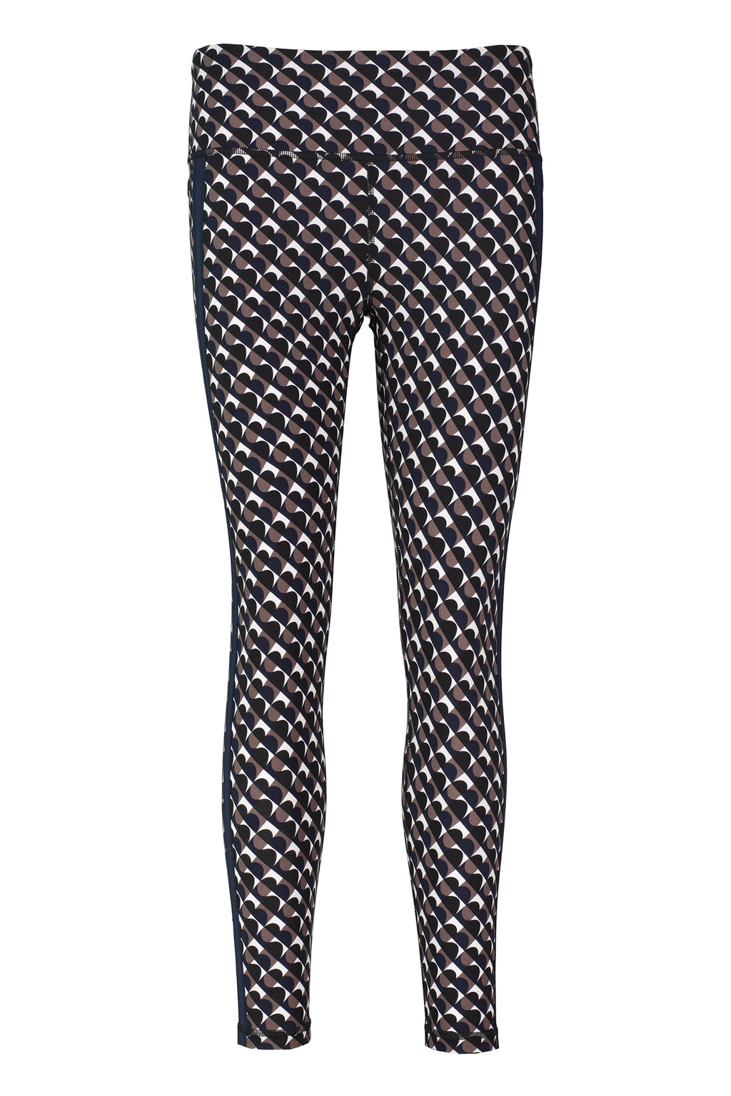 Womens Sweaty Betty Power 7/8 Side Stripe Workout Brown Leggings — view 8