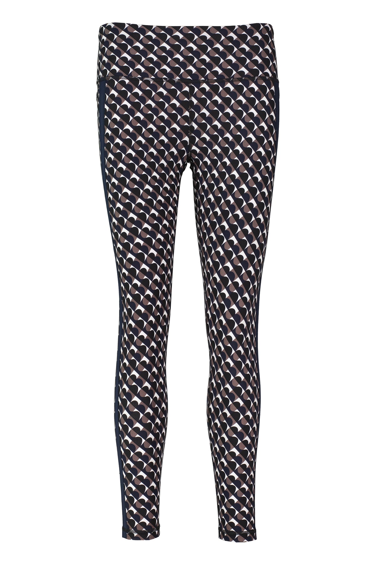 Womens Sweaty Betty Power 7/8 Side Stripe Workout Brown Leggings — view 8