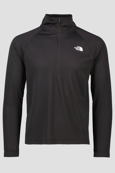 Men's The North Face Black Flex II 1/4 Zip Sweatshirt From OD's Designer Clothing