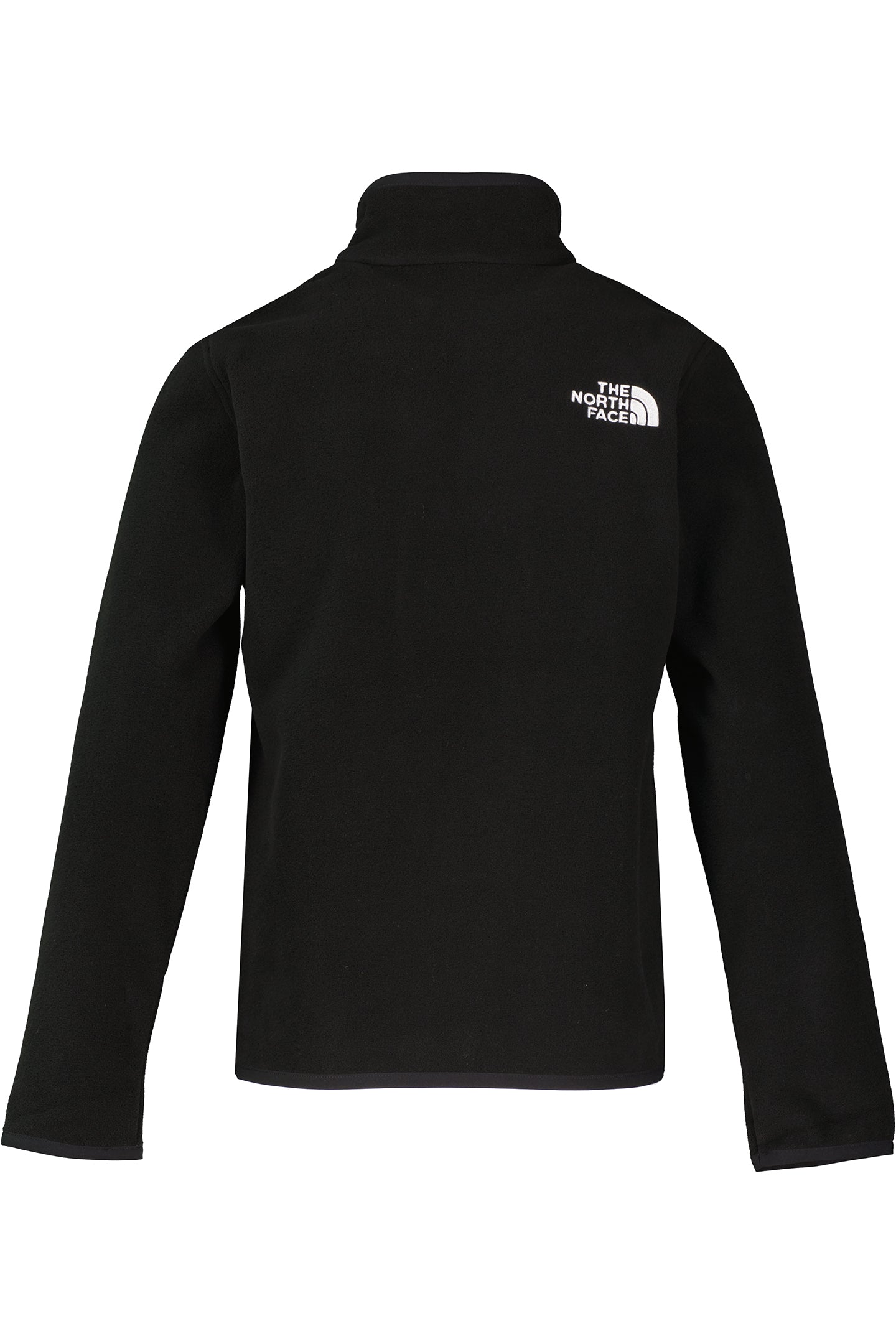Boys The North Face Teen Glacier 1/4 Zip Black Fleece — view 2