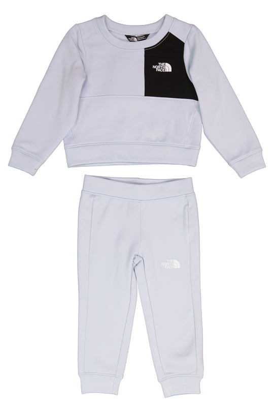 Boys The North Face Kid Perf Fleece Polar Haze Grey Tracksuit
