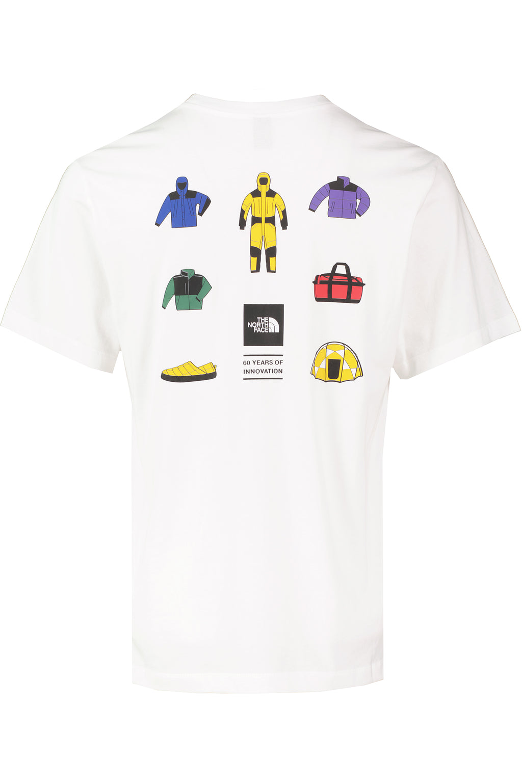 Mens The North Face Icon CEL RG SS TNF White T Shirt — view 3
