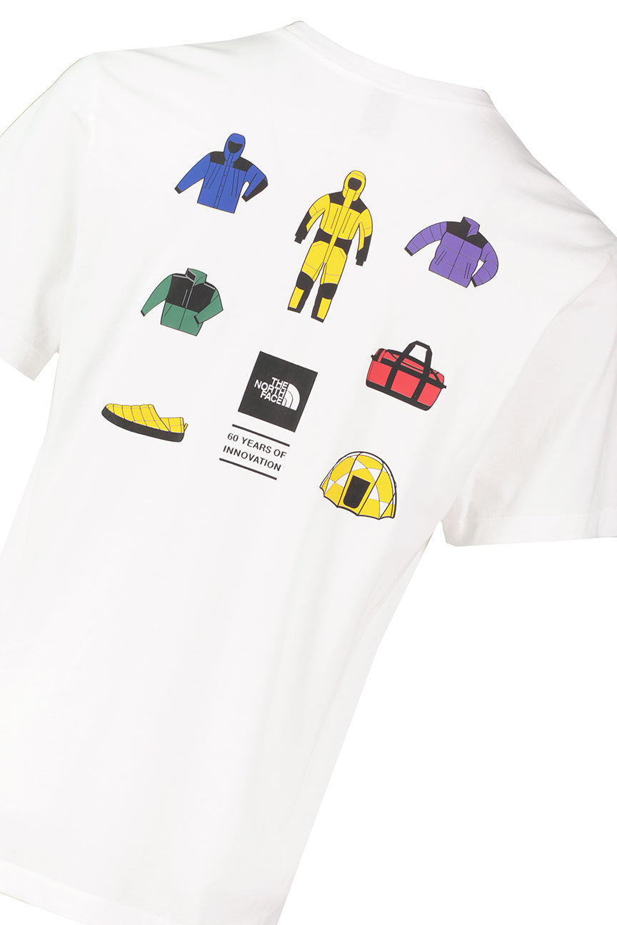 Mens The North Face Icon CEL RG SS TNF White T Shirt — view 4