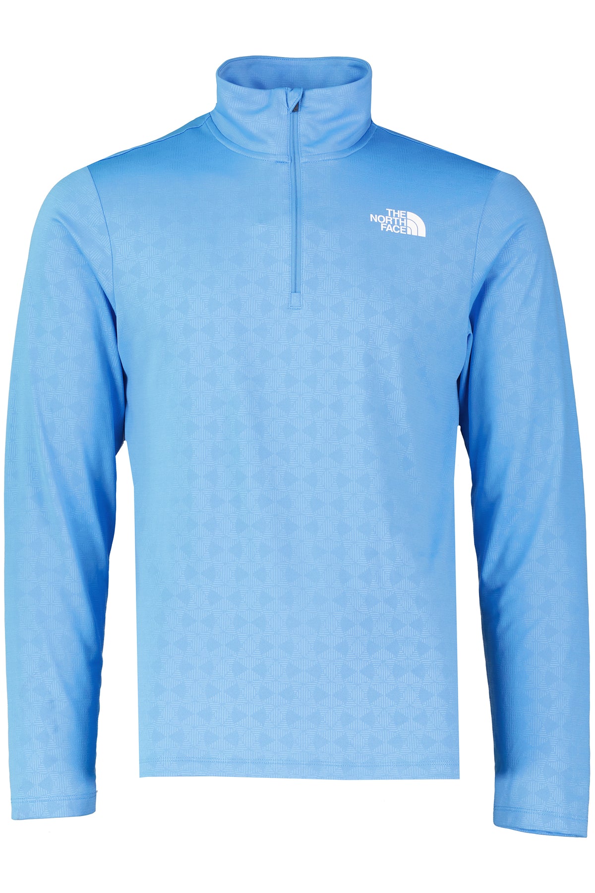 Mens The North Fcae 24/7 PT EMB Marina Blue 1/4 Zip Top — view 2