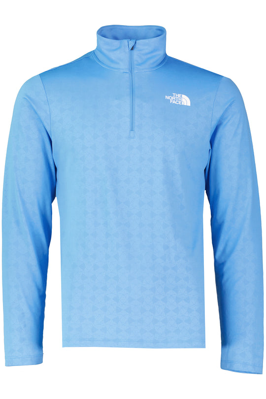 Mens The North Fcae 24/7 PT EMB Marina Blue 1/4 Zip Top