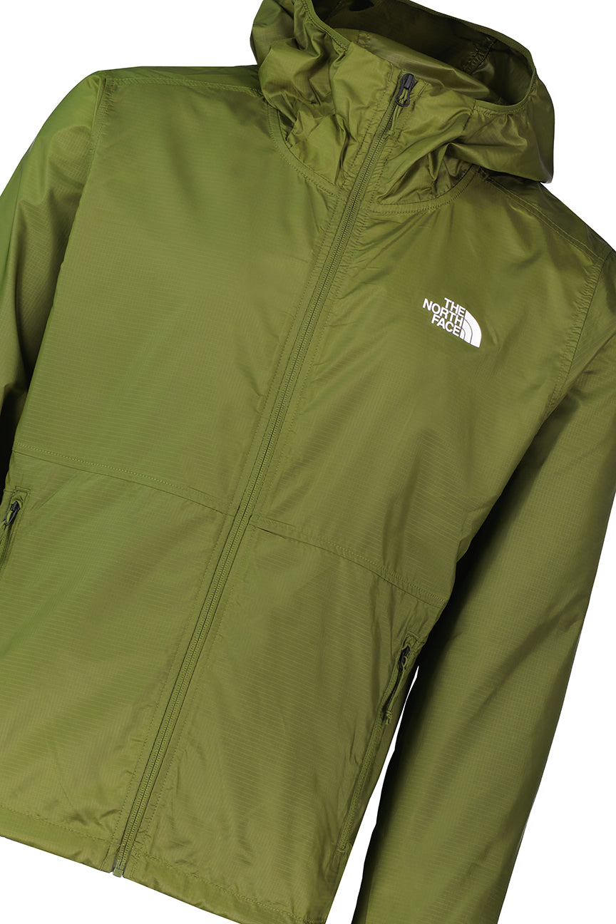 Mens The North Face TNF Cyclone Wind Woodland Green Jacket — view 4