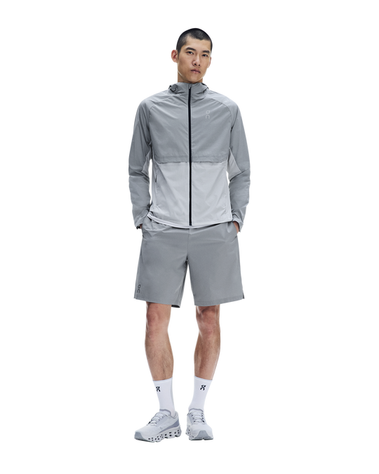 Men's On Running Core Jacket 1 Apollo | Glacier & 7" Core Shorts 1 Apollo Set