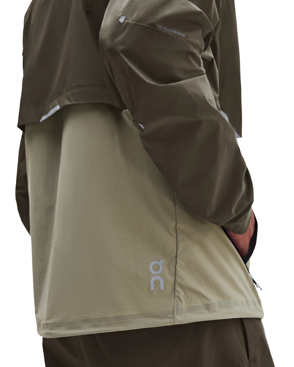 Men's On Running Core Jacket 1 Bark | Vetiver