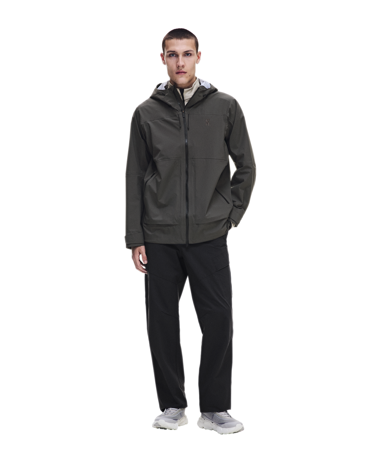 Men's On Running Ascent Jacket 1 Espresso — view 7