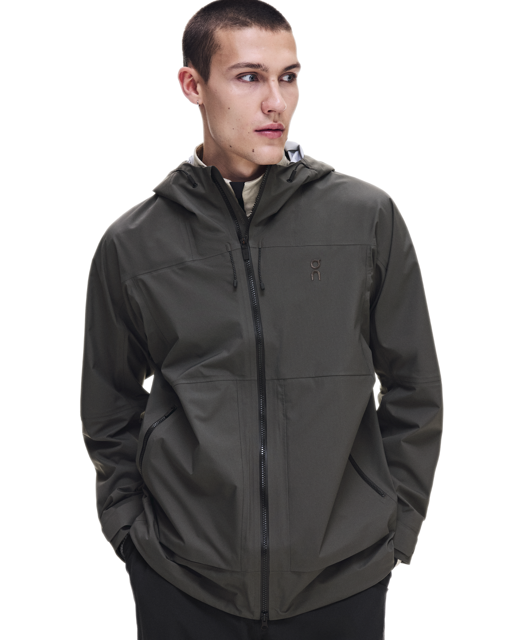 Men's On Running Ascent Jacket 1 Espresso — view 2
