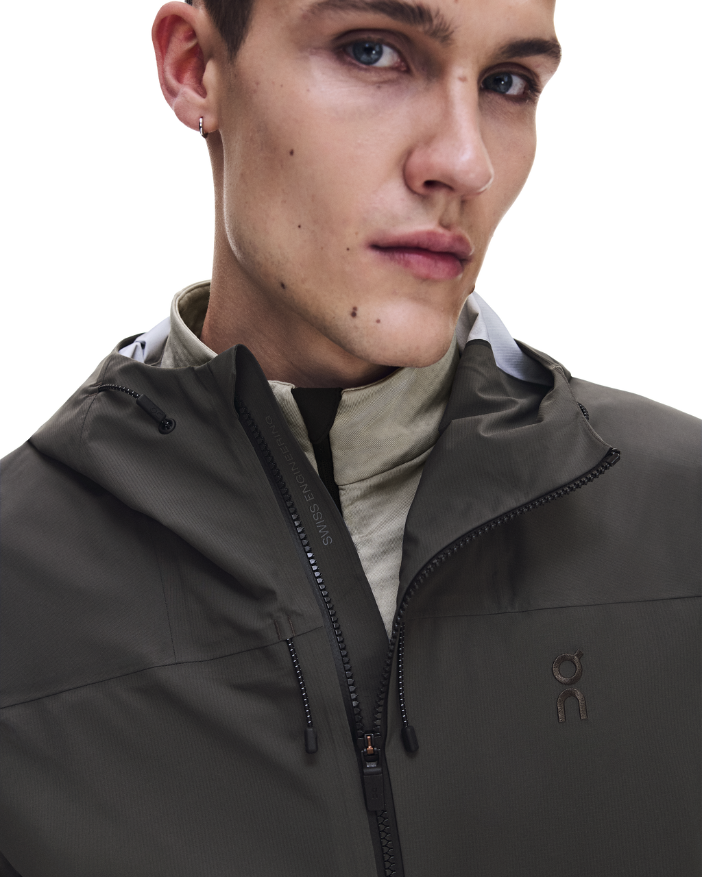 Men's On Running Ascent Jacket 1 Espresso — view 4