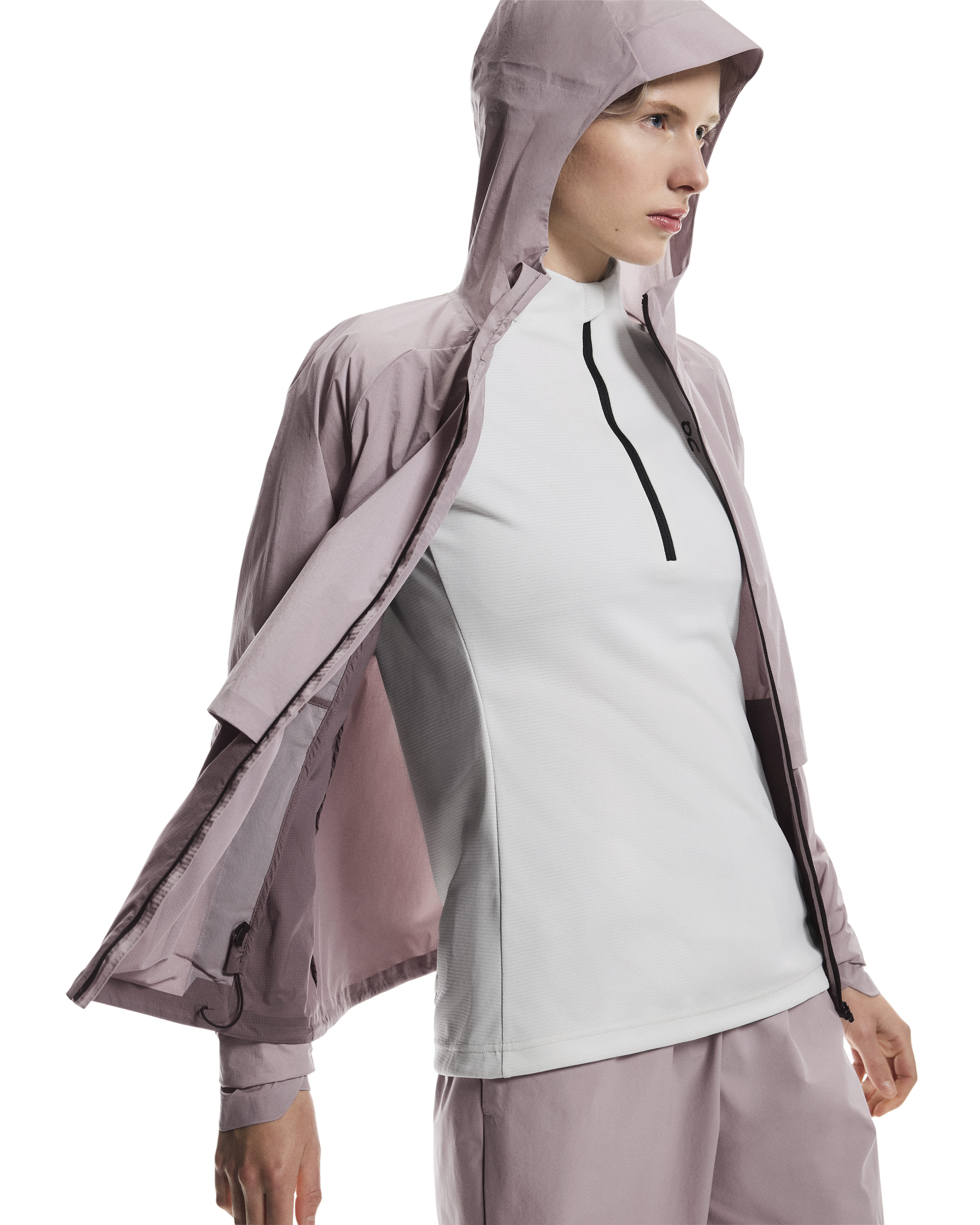 Women's On Running Core Jacket in Heron I Gobi — view 2