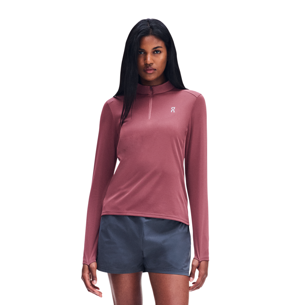 Women's On Running Core 1/4 Zip 1 Barberry