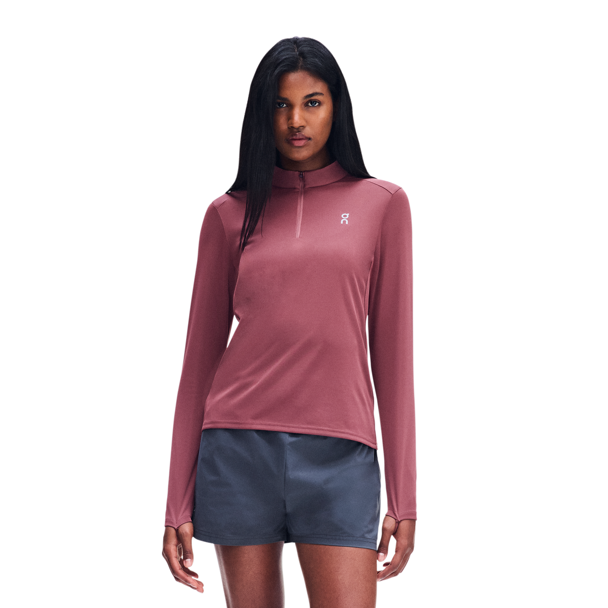 Women's On Running Core 1/4 Zip 1 Barberry