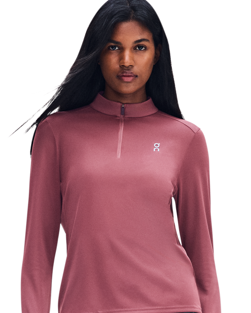 Women's On Running Core 1/4 Zip 1 Barberry
