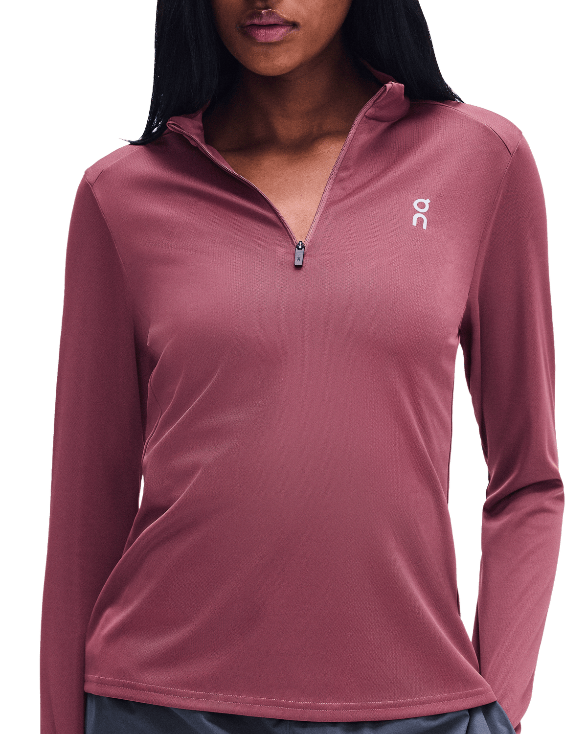 Women's On Running Core 1/4 Zip 1 Barberry