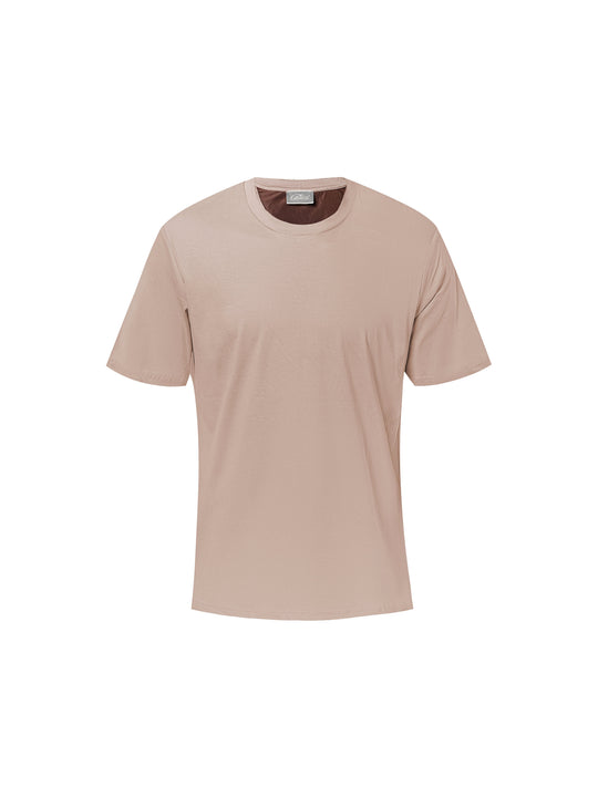 Men's Catini Firenze Plain T-Shirt in Mocha
