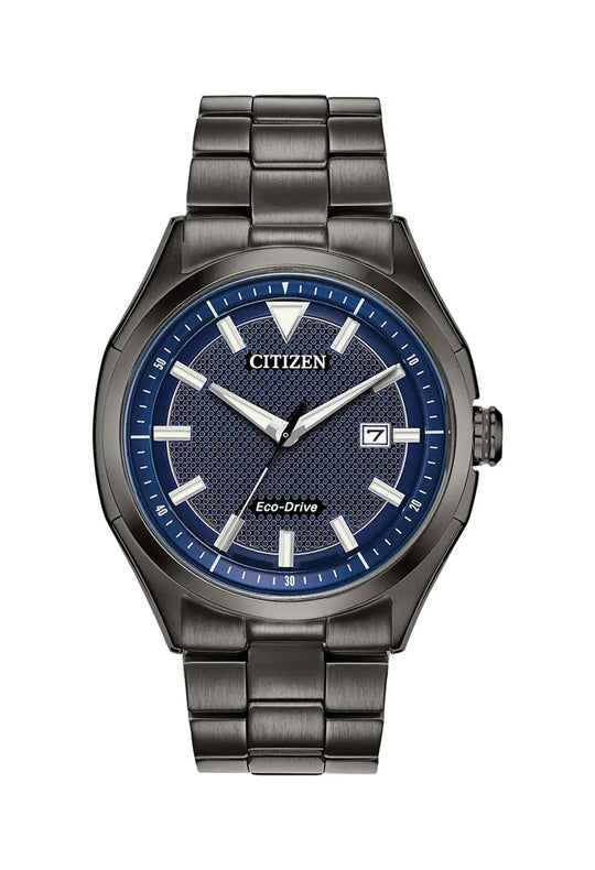 Citizen Mens Eco-Drive Blue Dial Bracelet Watch
