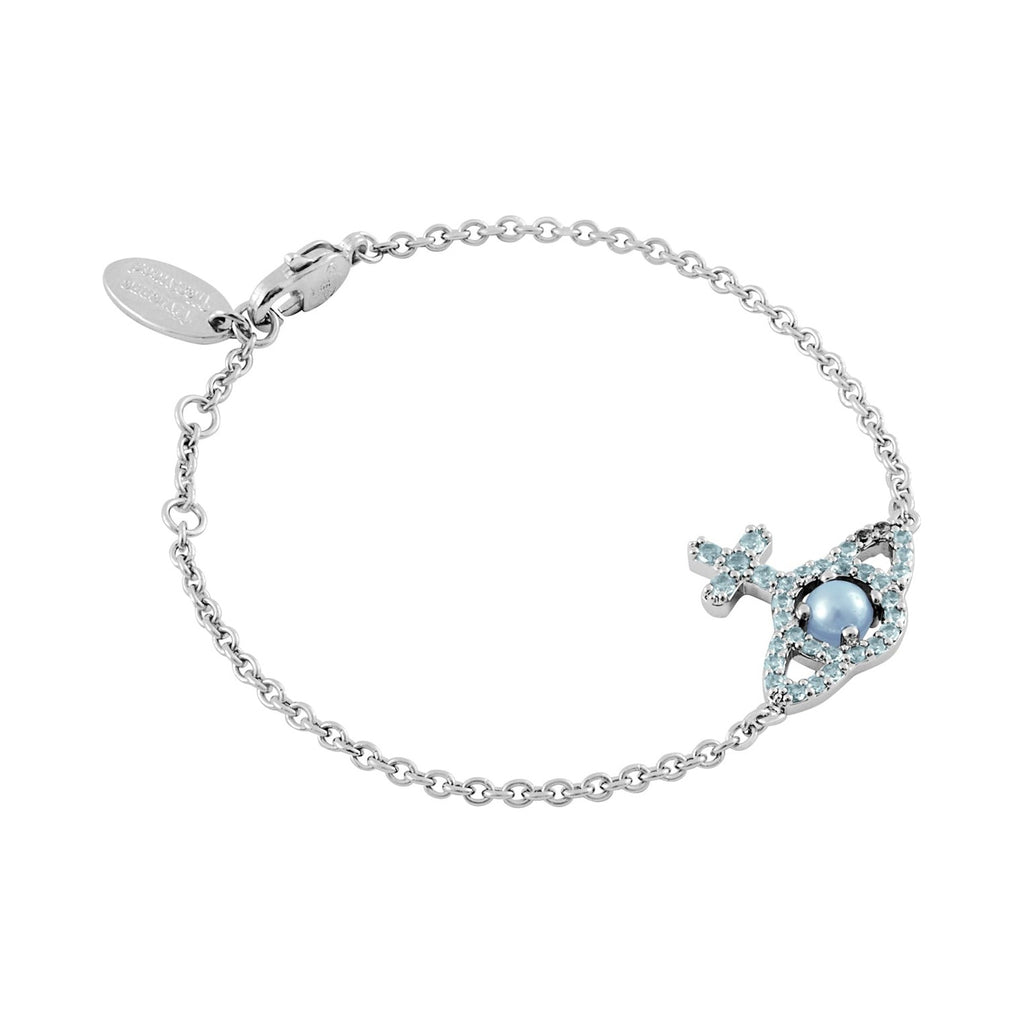 Vivienne Westwood Olympia-Light Blue Pearl Bracelet