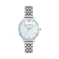 The Olivia Burton Ladies Midi Mother of Pearl Bracelet Watch, a silver stainless steel watch from Olivia Burton, at OD’s Jewellers St Helens.