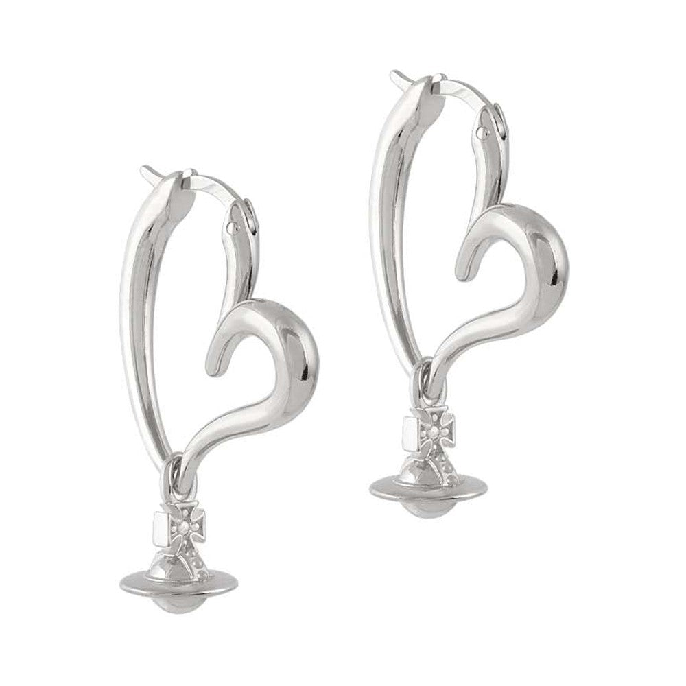 Vivienne Westwood Emily Heart Hoop Earring 62020173-02P019-