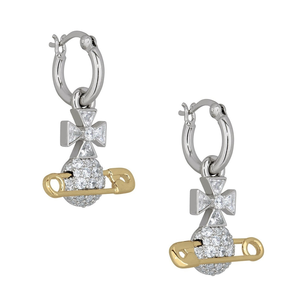Vivienne Westwood Hectorina Hoop Earrings 6203009B-02P133- — view 3