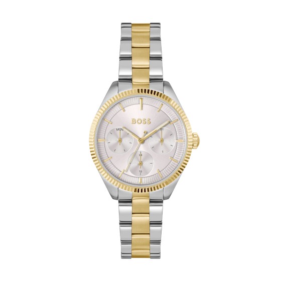 BOSS Ladies Sage Sport Silver Dial Bracelet Stainelss Steel / Gold Plated Watch by BOSS