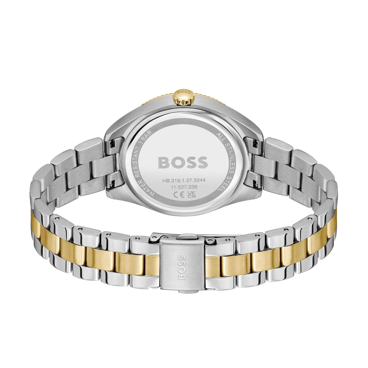 BOSS Ladies Sage Sport Silver Dial Bracelet Stainelss Steel / Gold Plated Watch by BOSS
