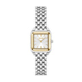 Silver and gold BOSS women's watch.
