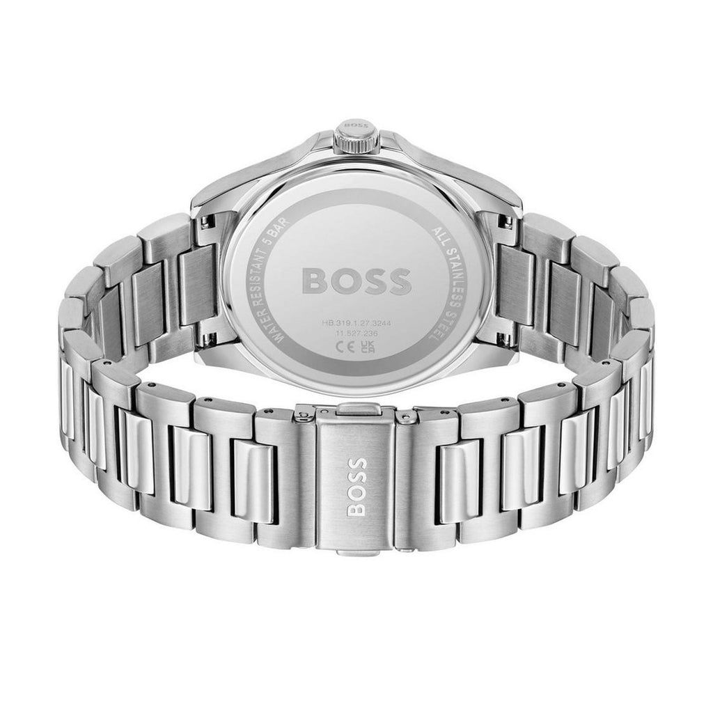 BOSS Mens Strike Silver Lined Dial Bracelet Watch Stainless Steel by BOSS