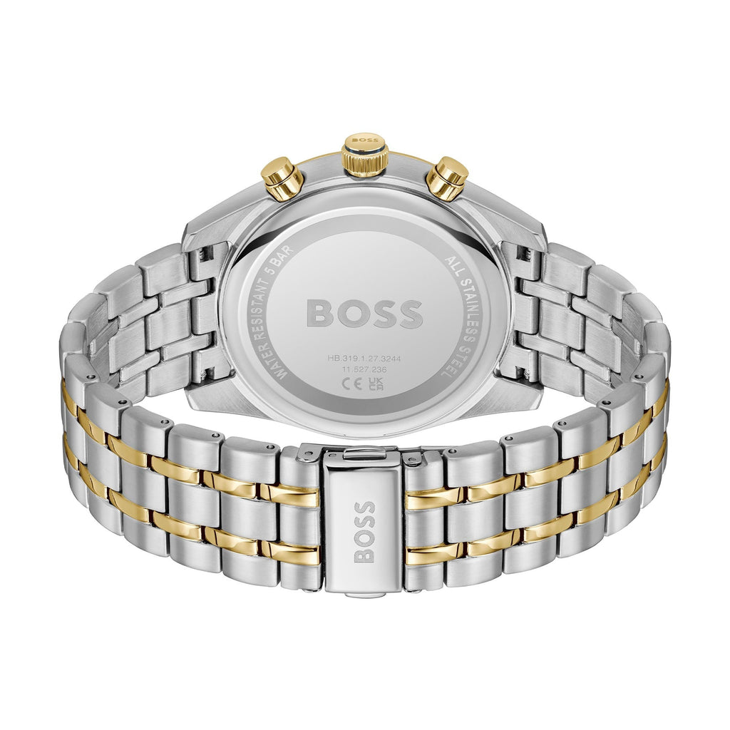 BOSS Mens Skytraveller Blue Dial Bracelet Watch Stainless Steel by BOSS