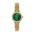The Ladies Olivia Burton Honeycomb Ultra Forest Green Dial Bracelet Watch, gold plated bracelet, from Olivia Burton, at OD’s Jewellers in St Helens.