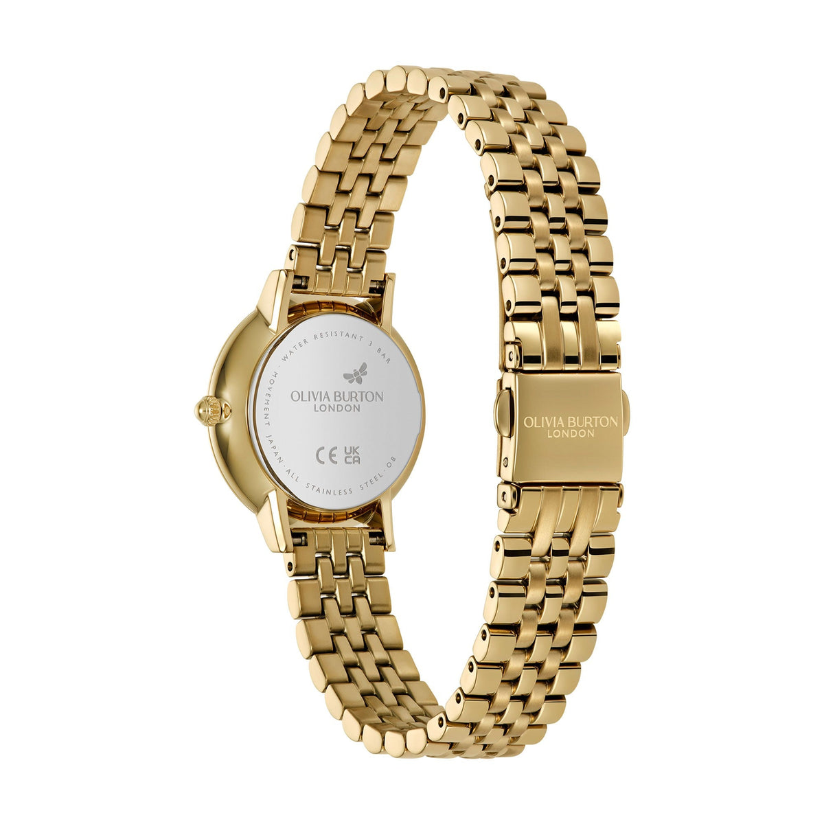 The Ladies Olivia Burton Honeycomb Ultra Forest Green Dial Bracelet Watch, a gold plated bracelet watch from Olivia Burton, available at OD’s Jewellers in St Helens