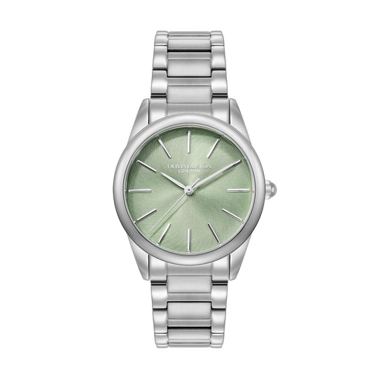 Women's Olivia Burton Intensity Soft Green Dial Bracelet Watch Stainless Stee