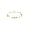 Swarovski Constella bracelet Mixed cuts, Green, Gold-tone plated
