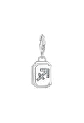 Sterling silver Sagittarius charm from Thomas Sabo featuring the zodiac symbol detailed with sparkling stones.