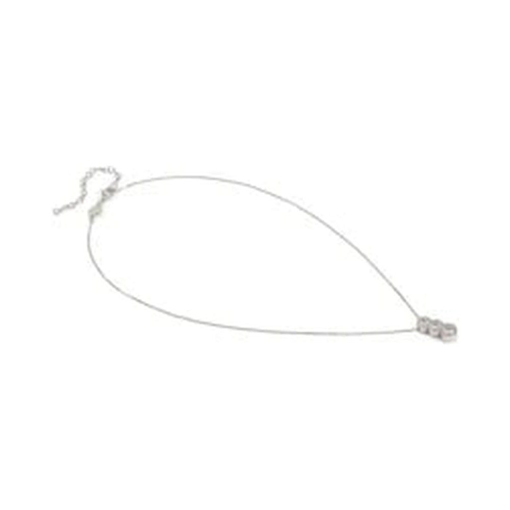 Nomination Seidivina Cubic Zirconia Triple Halo Drop Necklace Silver by Nomination Italy