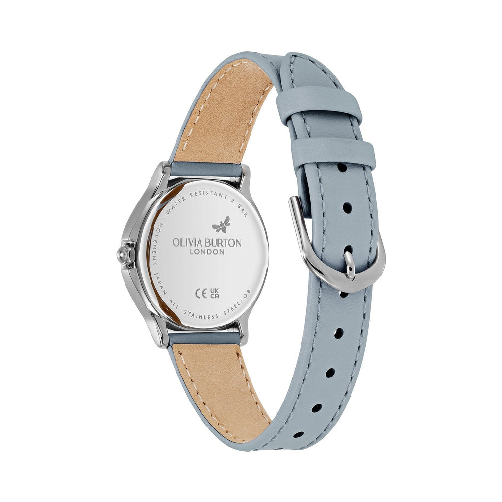 Olivia Burton Classic Bee Chalk Blue Strap Watch — view 4