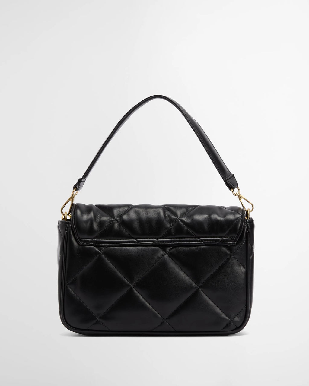Women's Barbour International Soft Quilted Shoulder Bag in Black — view 3