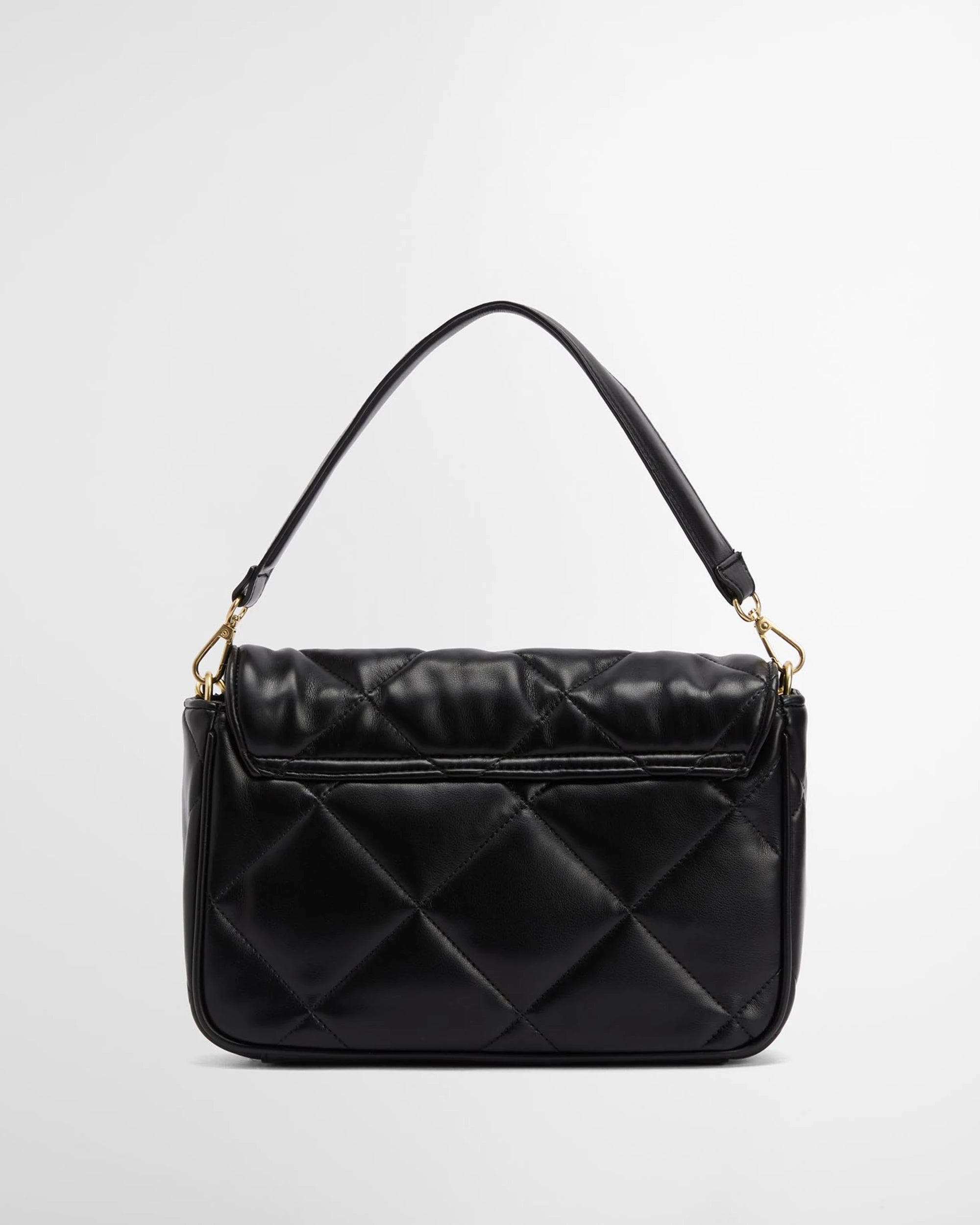 Women's Barbour International Soft Quilted Shoulder Bag in Black — view 3