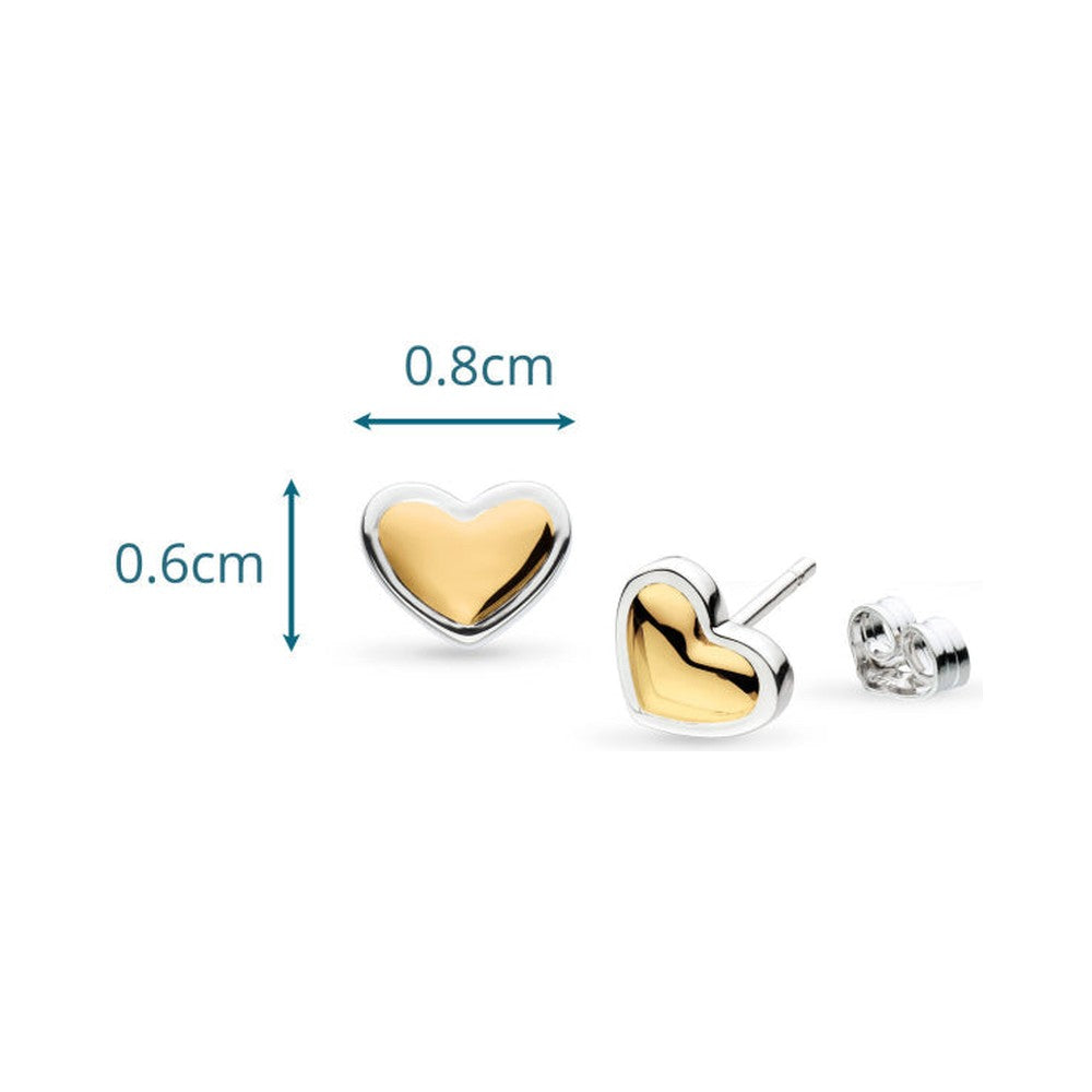 Kit Heath Heart Of Gold Stud Earrings. — view 7