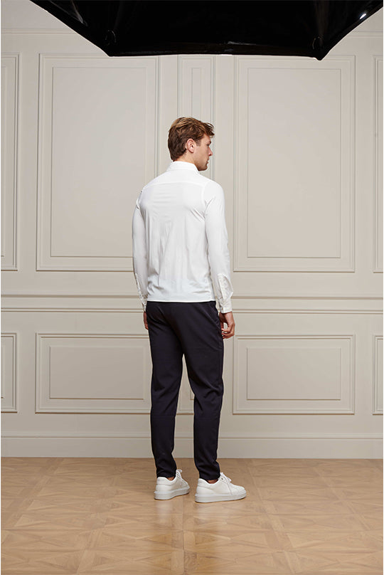 Men's Belier White Long Sleeve Shirt — view 3