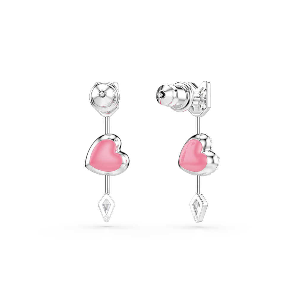 Swarovski Idyllia Heart With Arrow Earrings — view 4