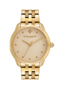 Olivia Burton Starlight gold watch. Ladies bracelet watch featuring elegant face design.
