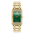 The Olivia Burton Ladies Classics Grove Green Tank Dial Bracelet Watch Gold Plated, a green bracelet watch from Olivia Burton, available at OD’s Jewellers in St Helens
