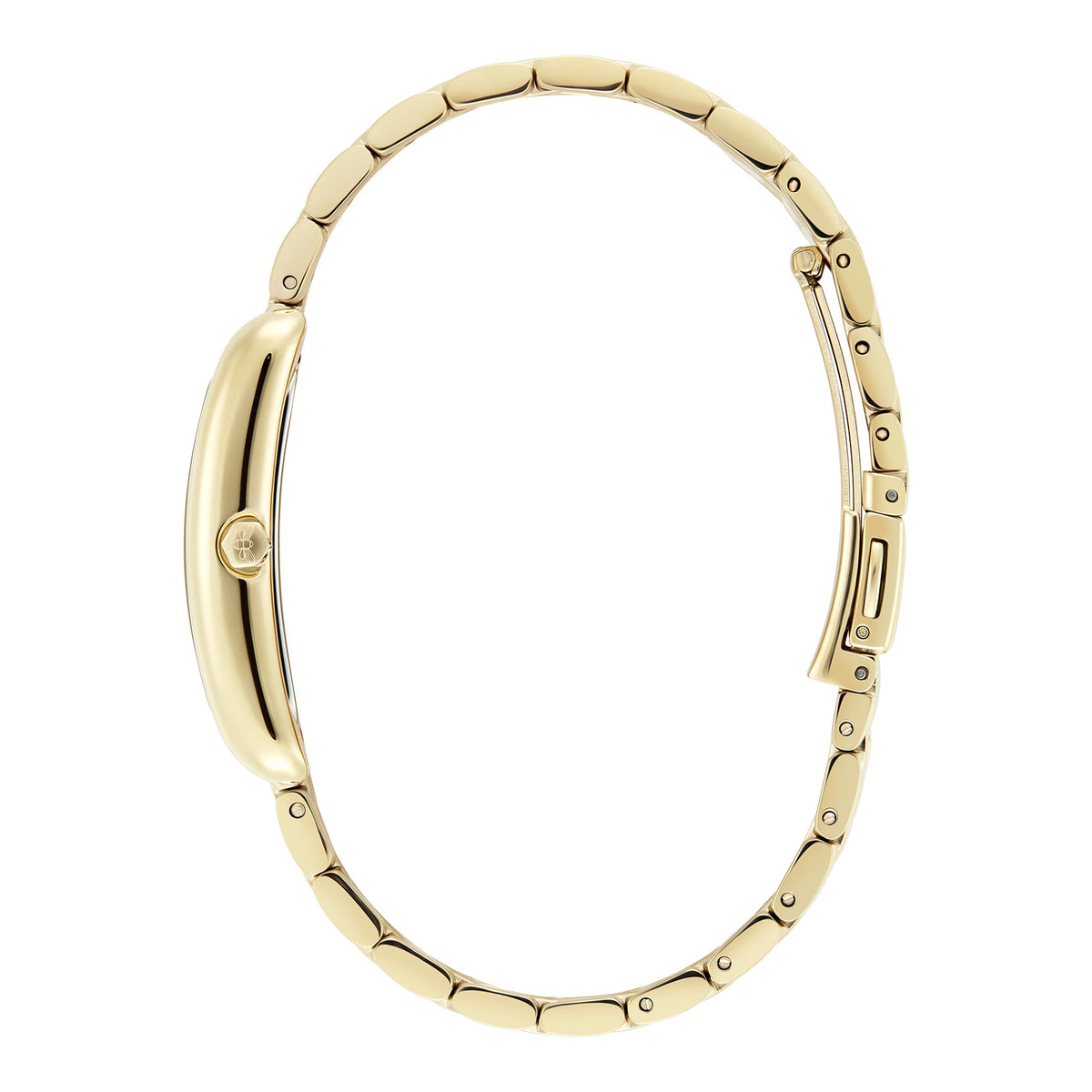 The Olivia Burton Ladies Classics Grove Green Tank Dial Bracelet Watch, a gold plated bracelet from Olivia Burton, available at OD’s Jewellers in St Helens