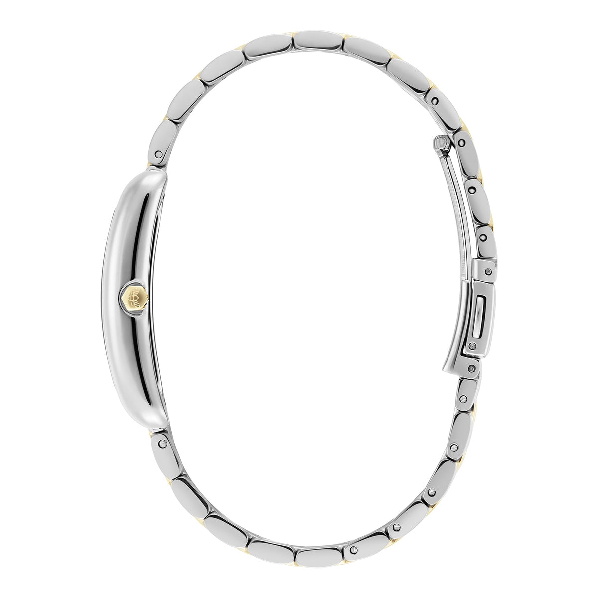 Olivia Burton Ladies Classics Grove White Tank Dial Bracelet Watch Stainless Steel & Gold Plated by Olivia Burton
