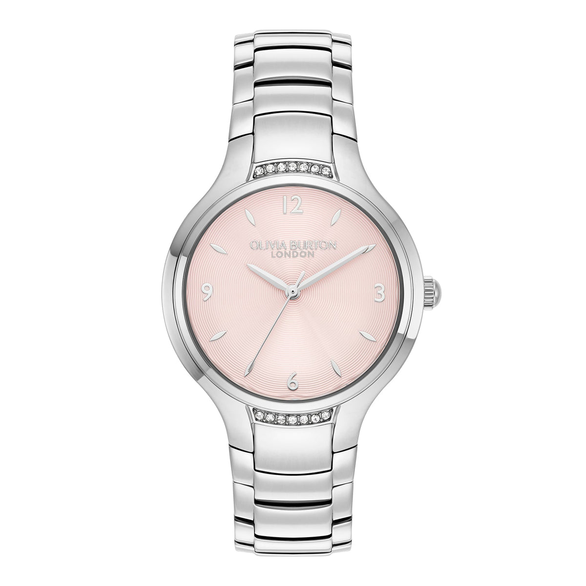 Olivia Burton Ladies Modern Classics Lea Blush Pink Dial Bracelet Watch Stainless Steel by Olivia Burton