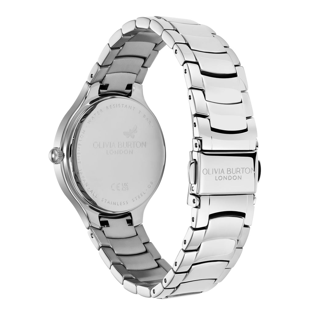 Olivia Burton Ladies Modern Classics Lea Blush Pink Dial Bracelet Watch Stainless Steel by Olivia Burton