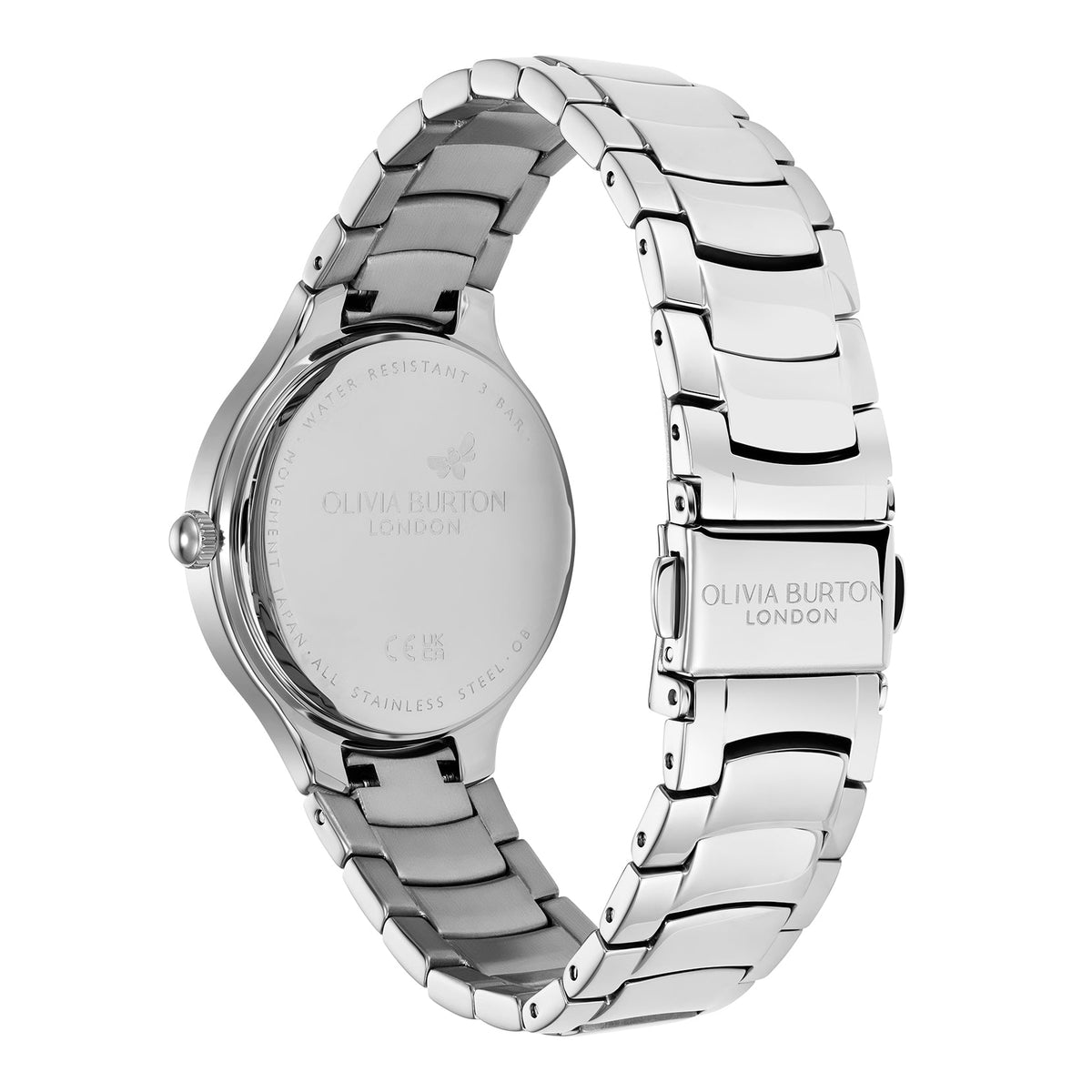 Olivia Burton Ladies Modern Classics Lea Blush Pink Dial Bracelet Watch Stainless Steel by Olivia Burton